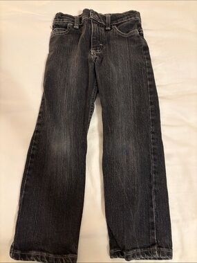 Wrangler Dark Charcoal Straight-Leg Jeans